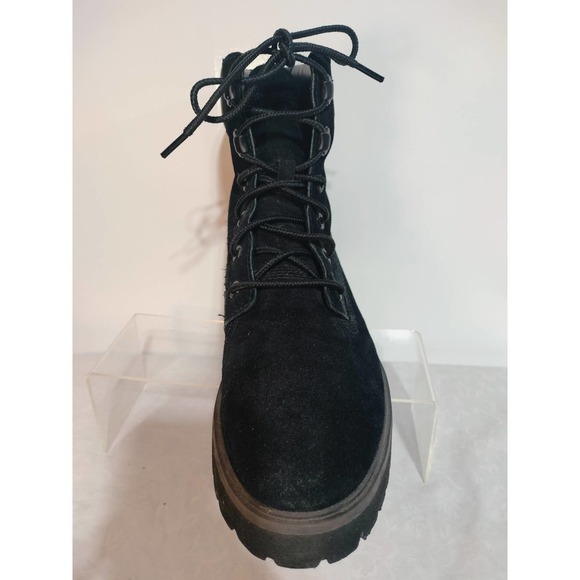 Timberland Carnaby Cool black combat boots woman size 10 LIKE NEW - Picture 2 of 4